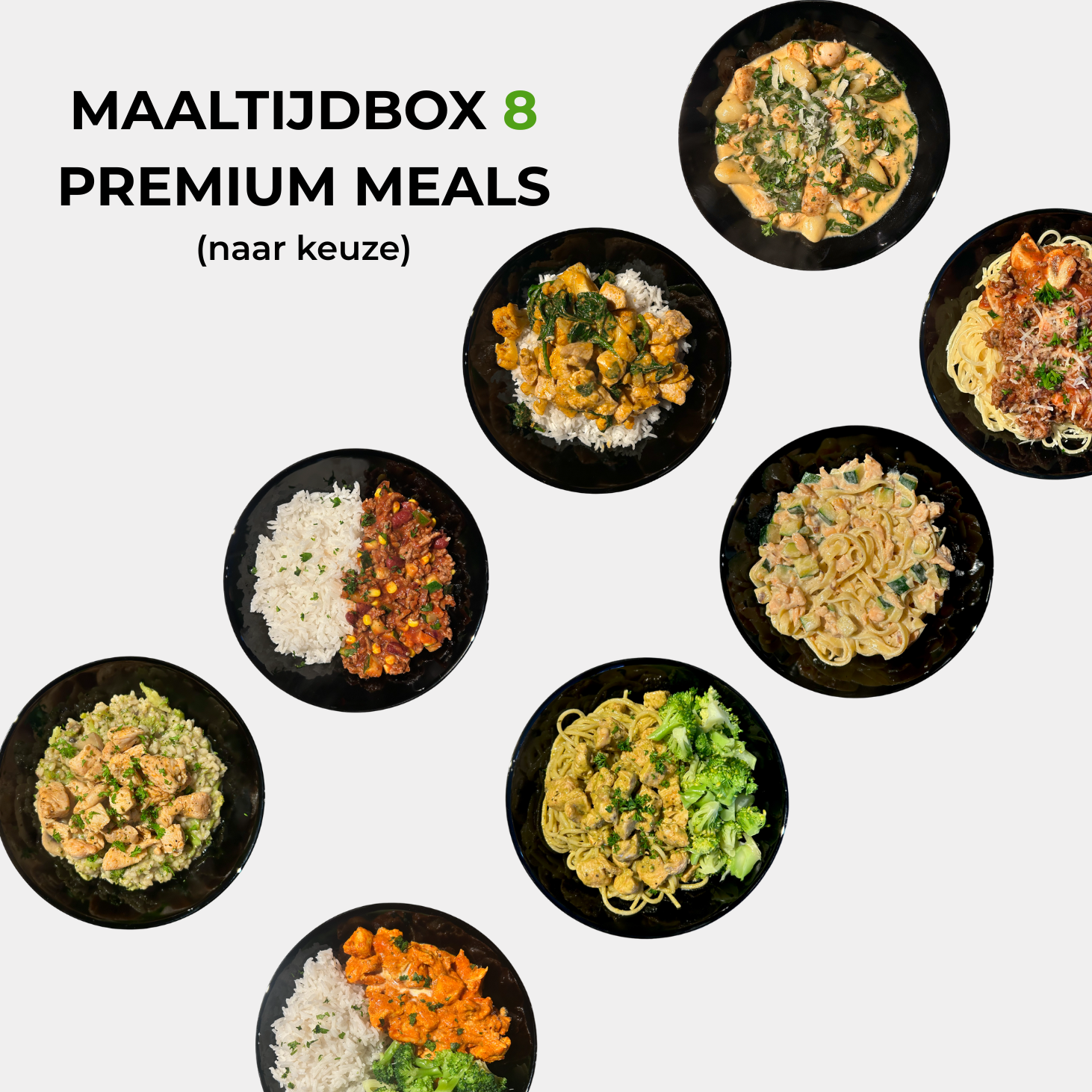 Maaltijdbox 8 Premium Meals (425 gram)