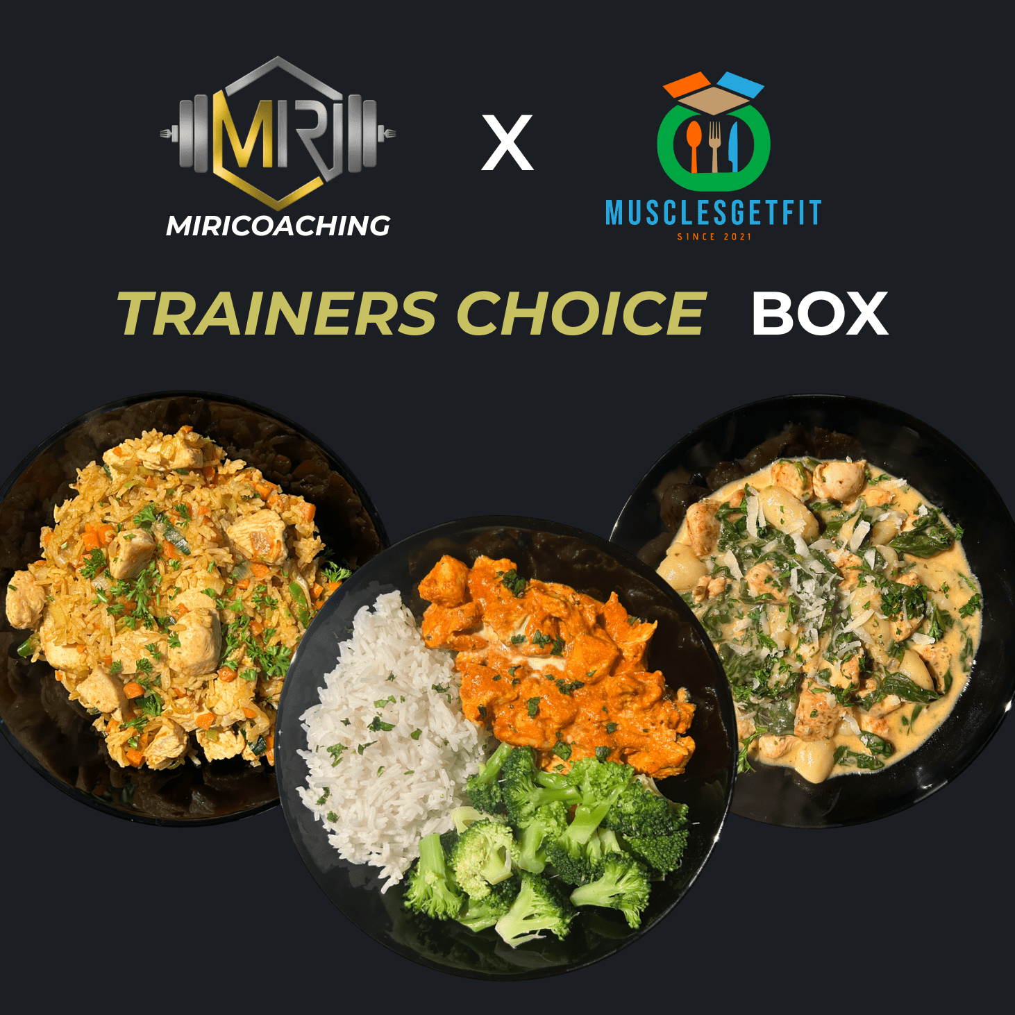 kant-&-klaar maaltijden MIRI X MusclesGetFit TRAINERS CHOICE BOX - MusclesGetFit