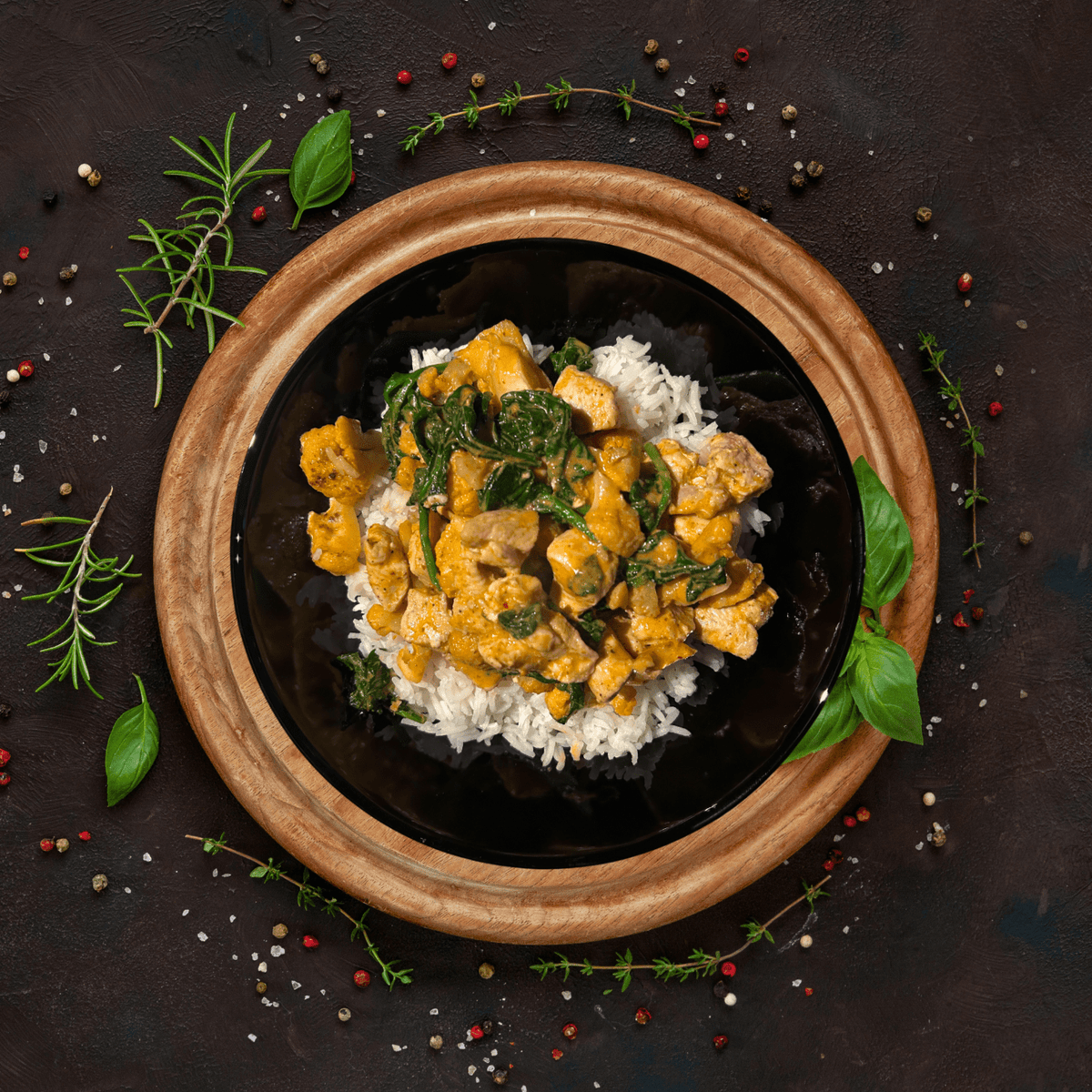 Thaise curry - Malse Kipfilet - Basmati rijst (High Proteïn) - MusclesGetFit